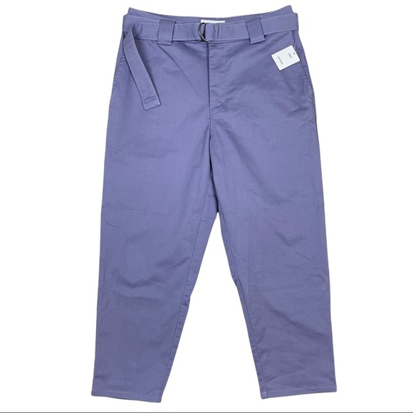 Urban Outfitters Belted Capri Pants Womens Size 30 Light Purple Boho Hipster NWT - Picture 1 of 7